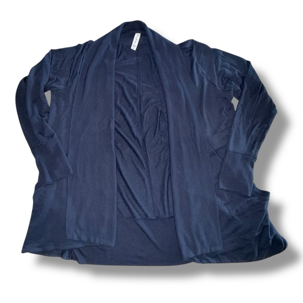 ATHLETA Pranayama Wrap with Shawl Collar - Navy XL - Picture 8 of 12